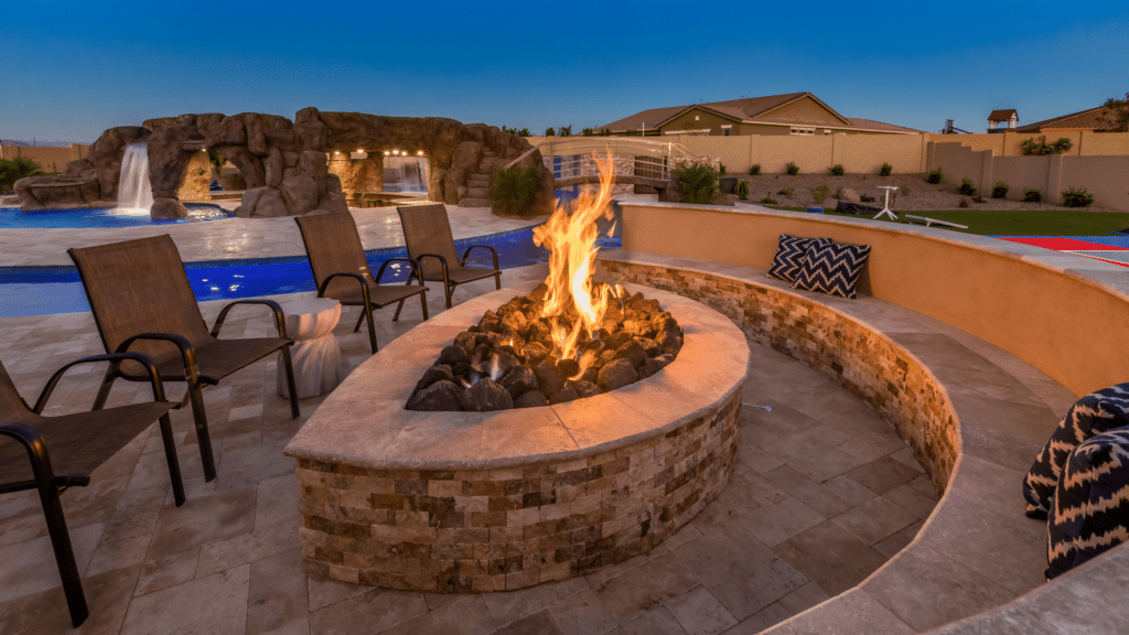 Outdoor fireplace