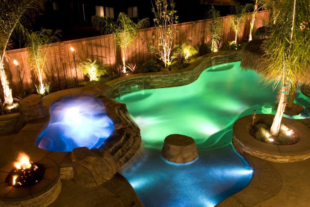 Lighting Features by Pinnacle Pools and Spas