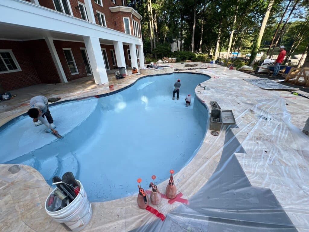 Shotcrete Pool Construction by Pinnacle Pools and Spas