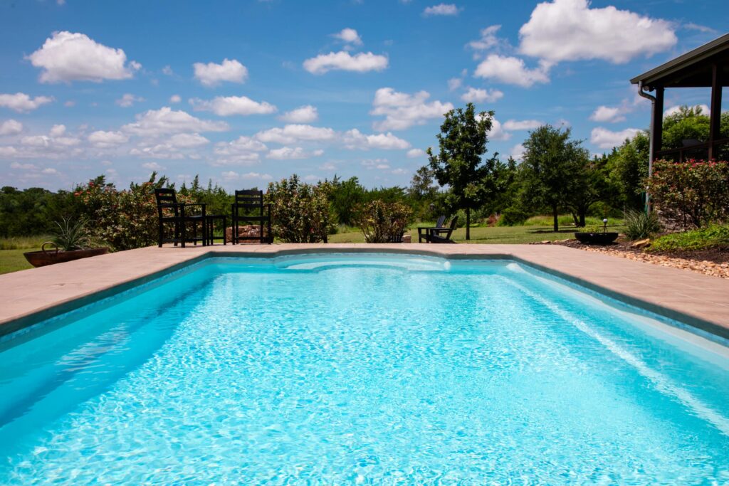 Backyard pool project from Pinnacle Pools & Spas of Tyler, serving homeowners in Cedar Creek Lake, TX